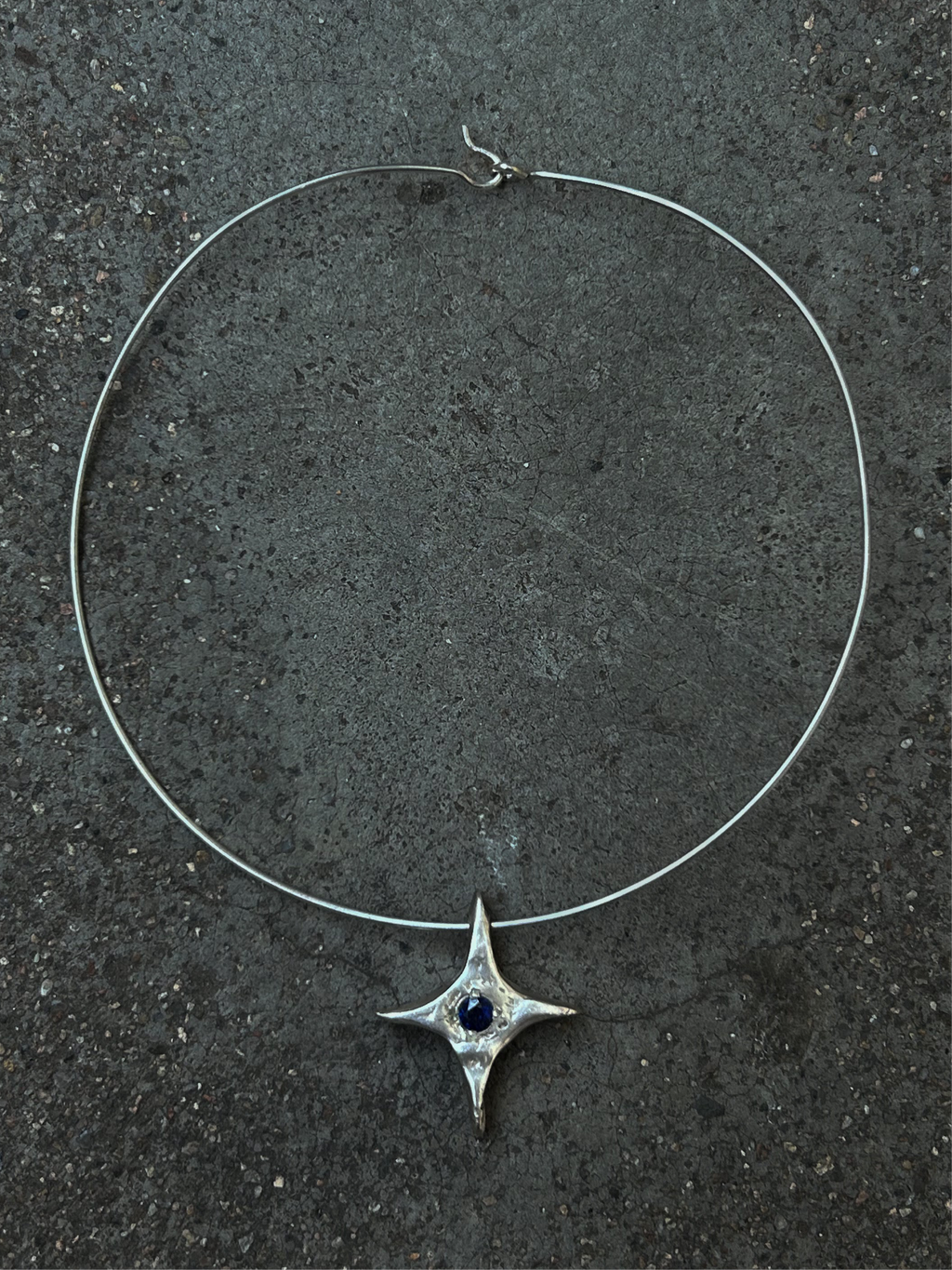 Blue Bling Choker