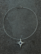 Blue Bling Choker