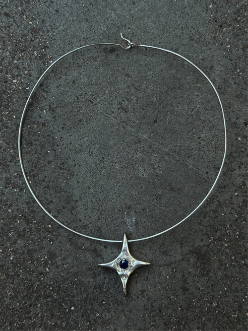 Blue Bling Choker