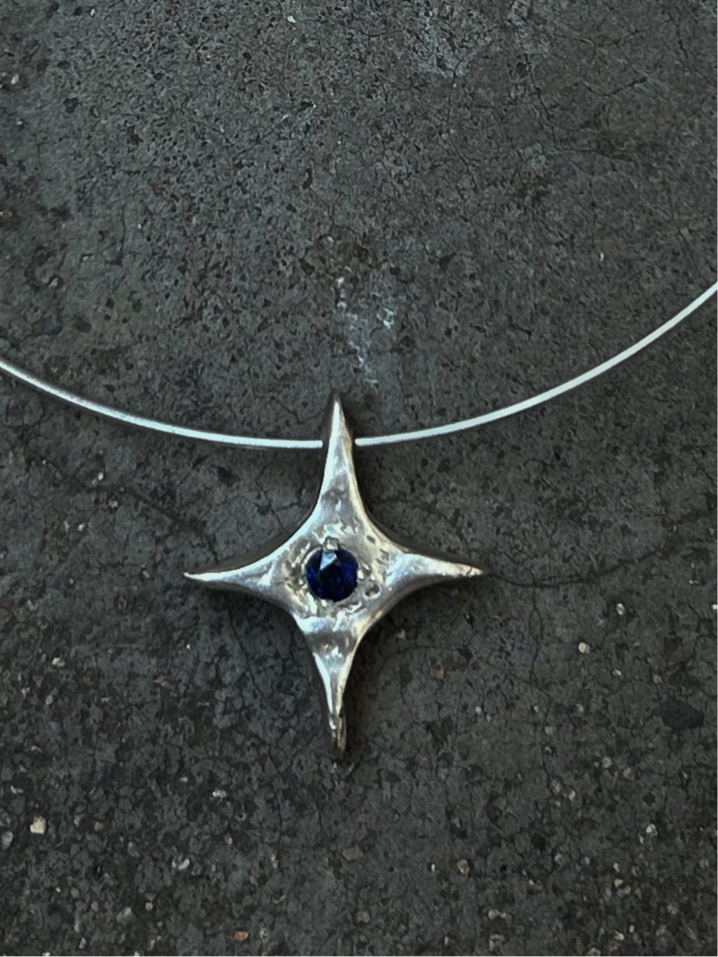 Blue Bling Choker
