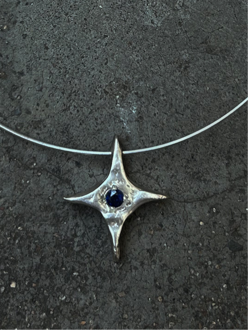 Blue Bling Choker