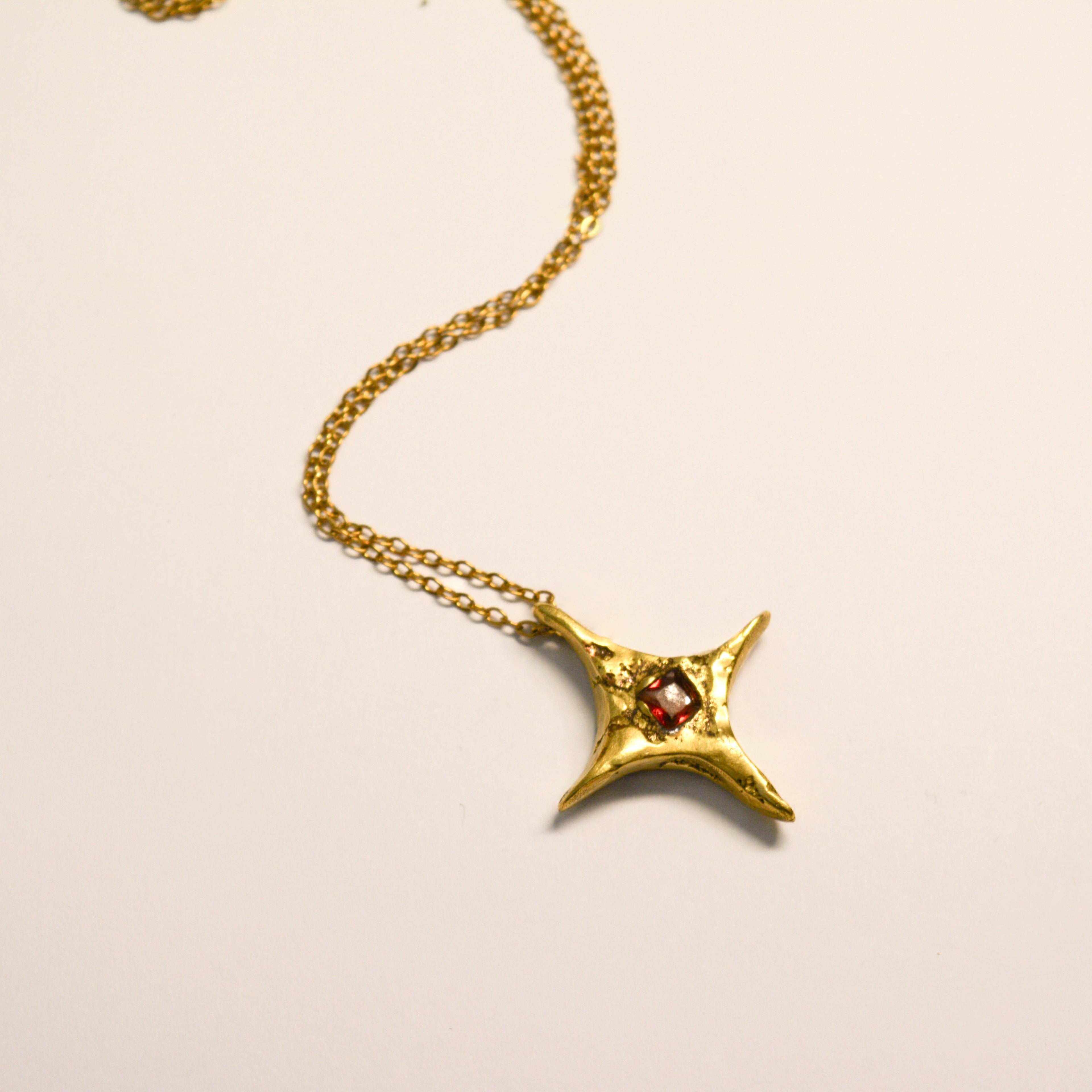 Garnet Bling Necklace